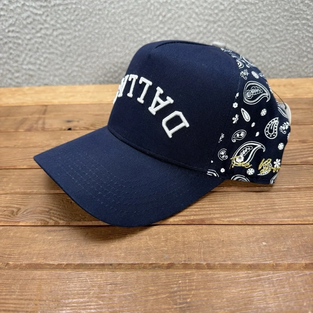 Dallas Cowboys Hat Adult Blue White Strap Back Cap Embroidered NFL Football NEW